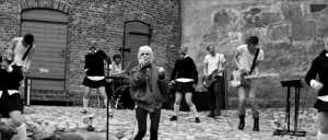 A screen shot from its music video. A screen shot from its music video.